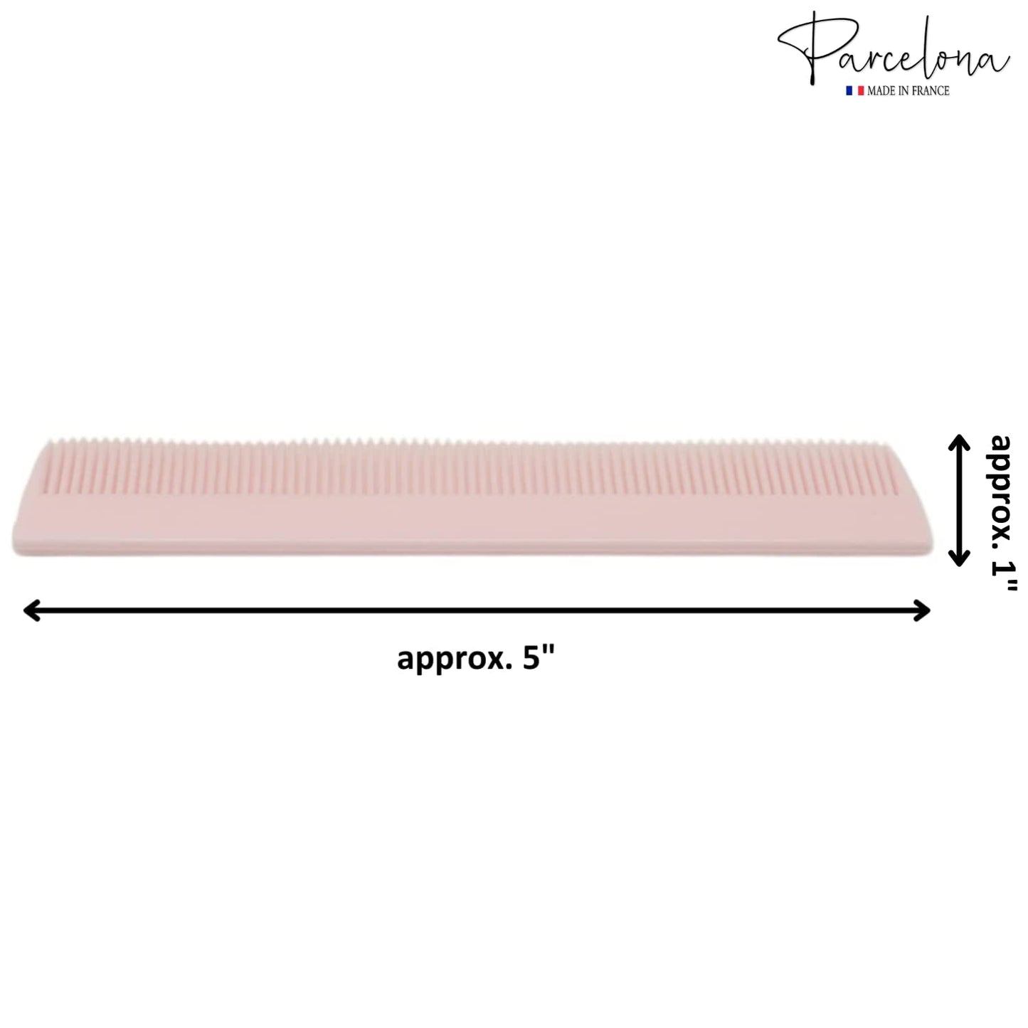 Parcelona French Grooming Combo 6” Celluloid Baby Brush and Comb for Toddlers