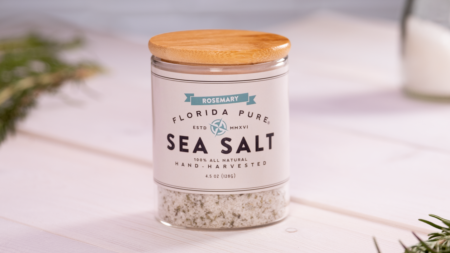 All-Natural High-Quality Gourmet Rosemary Infused Sea Salt