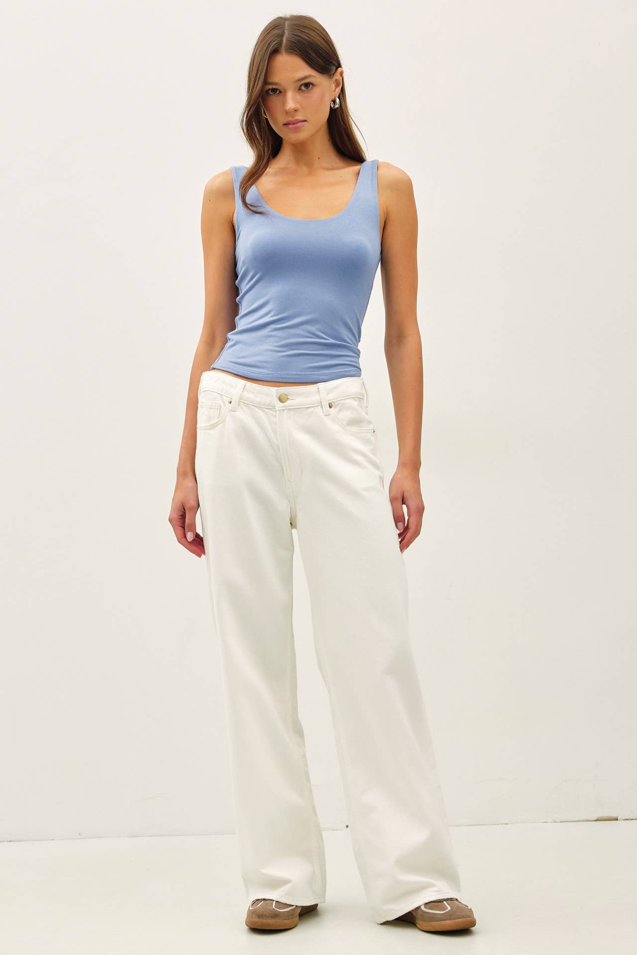 NEW SHADE[SOFT CORE] BASIC SCOOP NECK TANK
