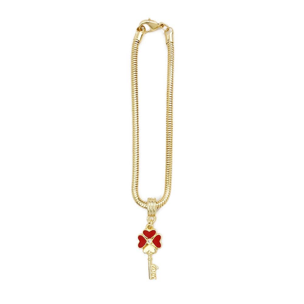 18K Gold-Filled Evil Eye, Lucky Clover, Cross Necklace