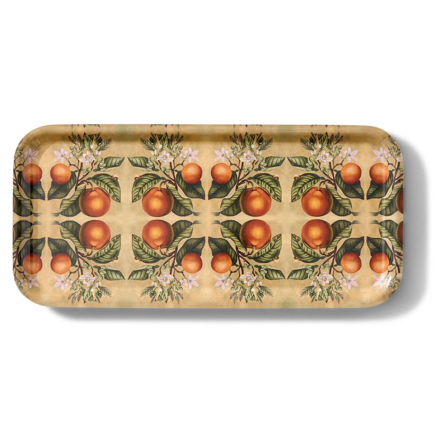 Kumquats Narrow Birchwood Tray | Rectangular Serving Tray