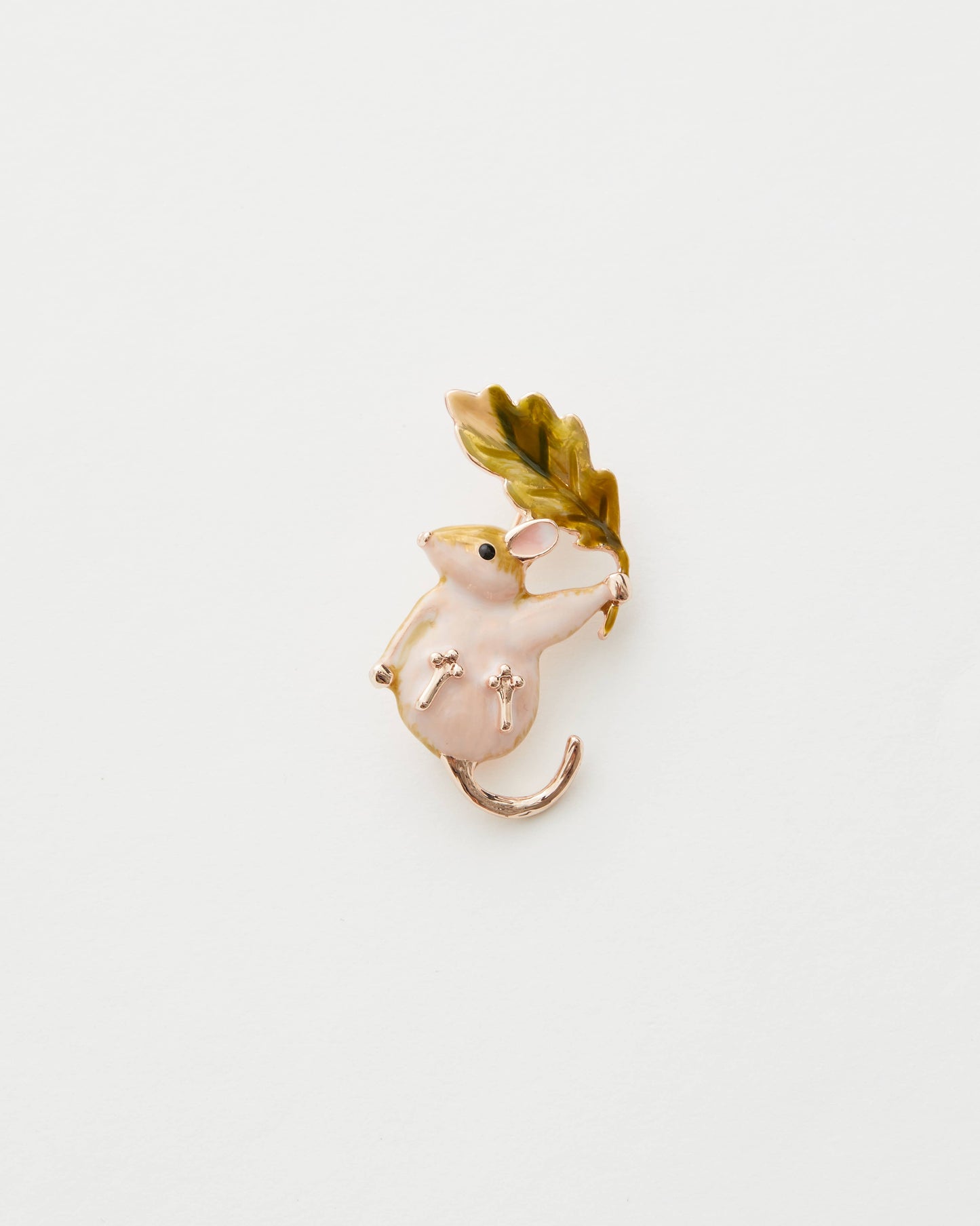 FABLE Enamel Dormouse Brooch