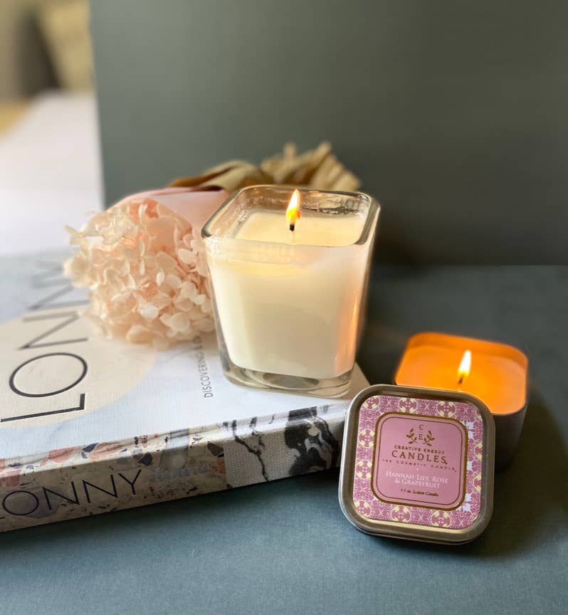 Hannah Lily, Rose & Grapefruit: 2-in-1 Soy Lotion Candle