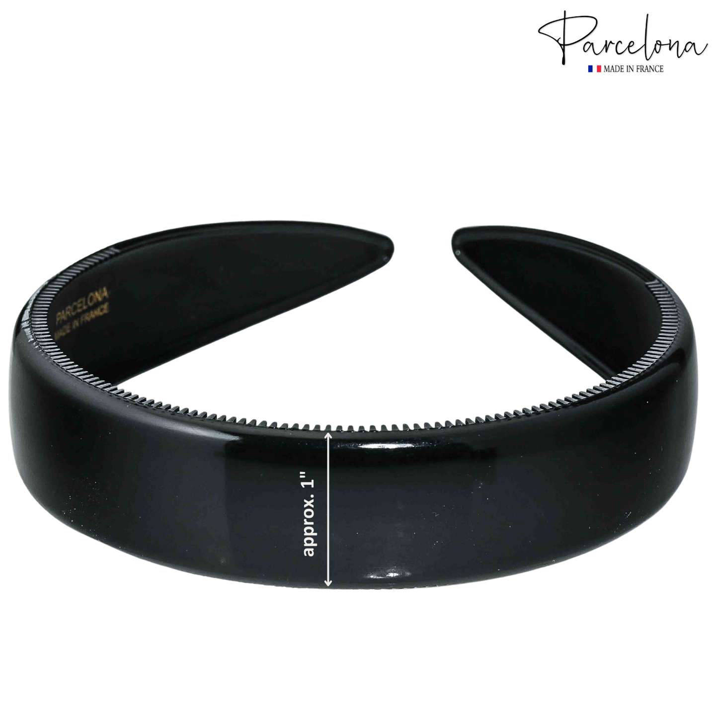 Parcelona Headband – Cellulose Acetate with Non-Slip Teeth for All Hair Types