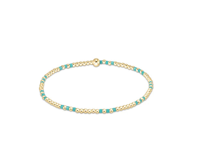 Hope Joy Pattern 2mm Bead Bracelet