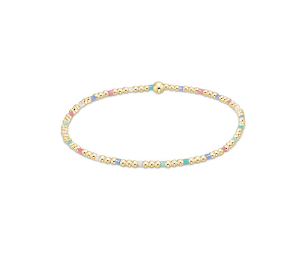 Hope Sincerity Pattern 2mm Bead Bracelet