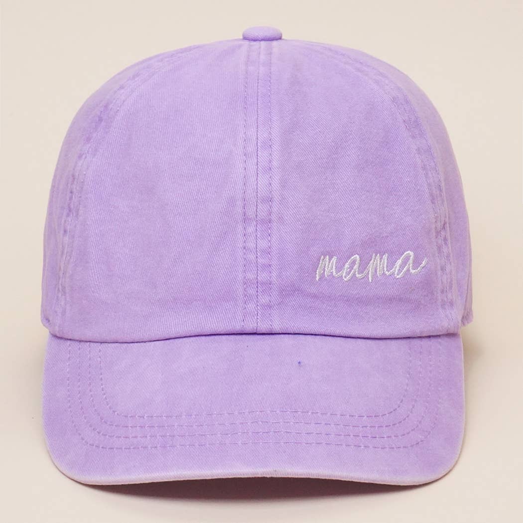 Mama Lettering Embroidery Baseball Cap