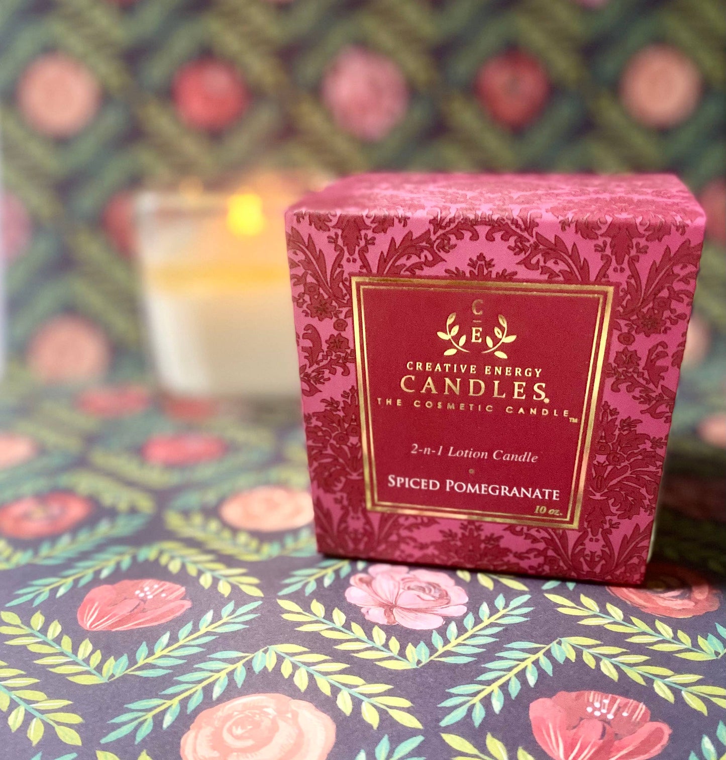 Holiday Spiced Pomegranate: 2-in-1 Soy Lotion Candle
