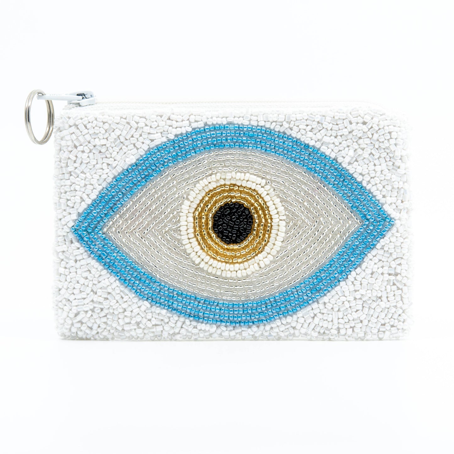 Mati Blue & White Coin Purse