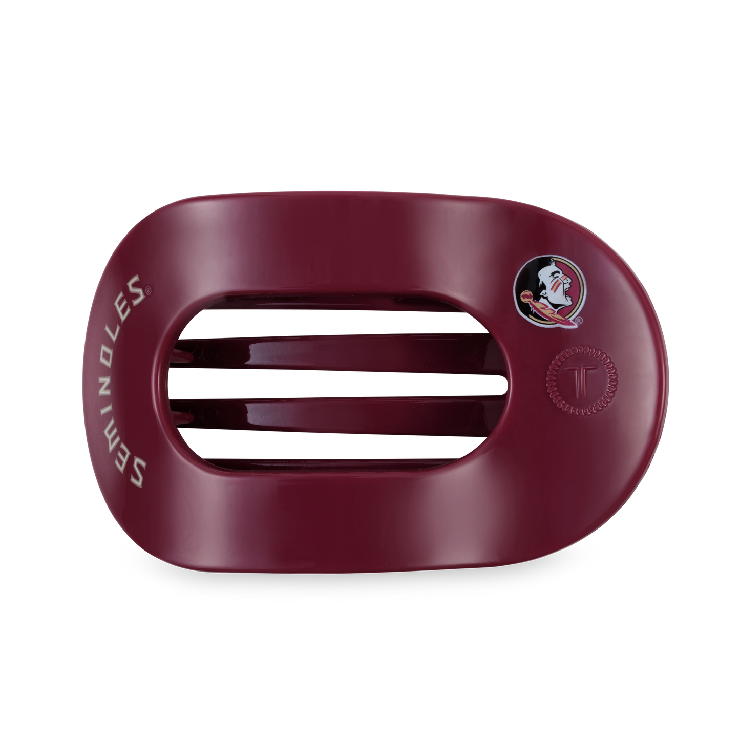 Flat Round Hair Clip | Large | Go Noles!