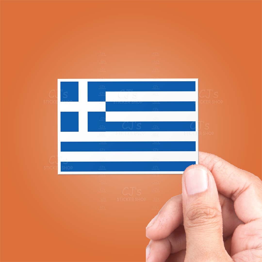 Greek Flag Sticker Vinyl Decal