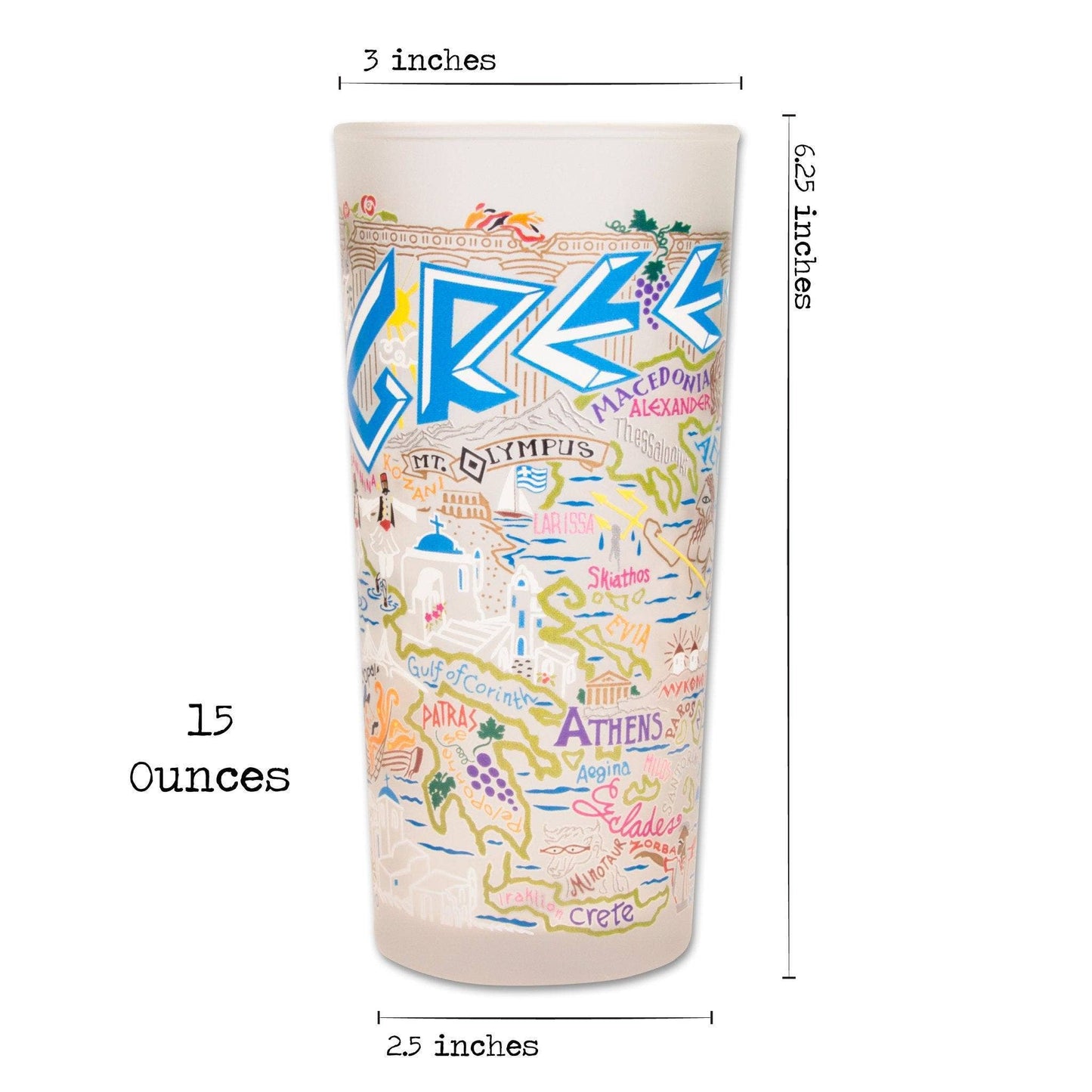 Greece Drinking Glass Set
