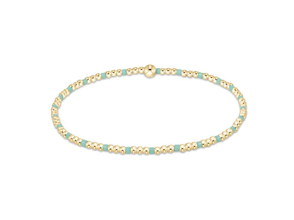 Hope Sincerity Pattern 2mm Bead Bracelet