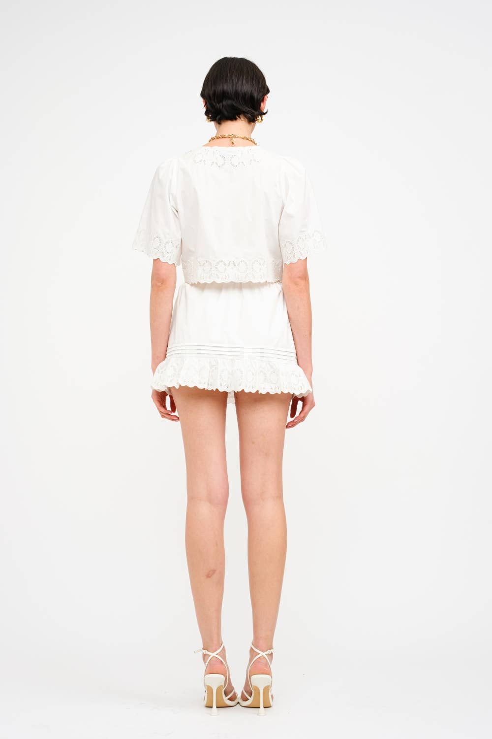 Hailey Off White Blouse and Skirt