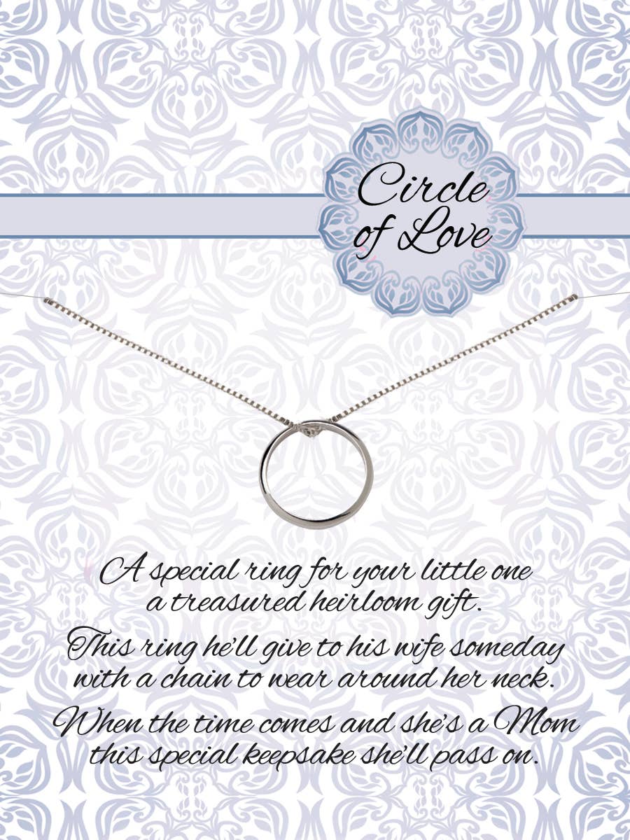 Circle of Love Keepsake Ring Gift for Baby Boys
