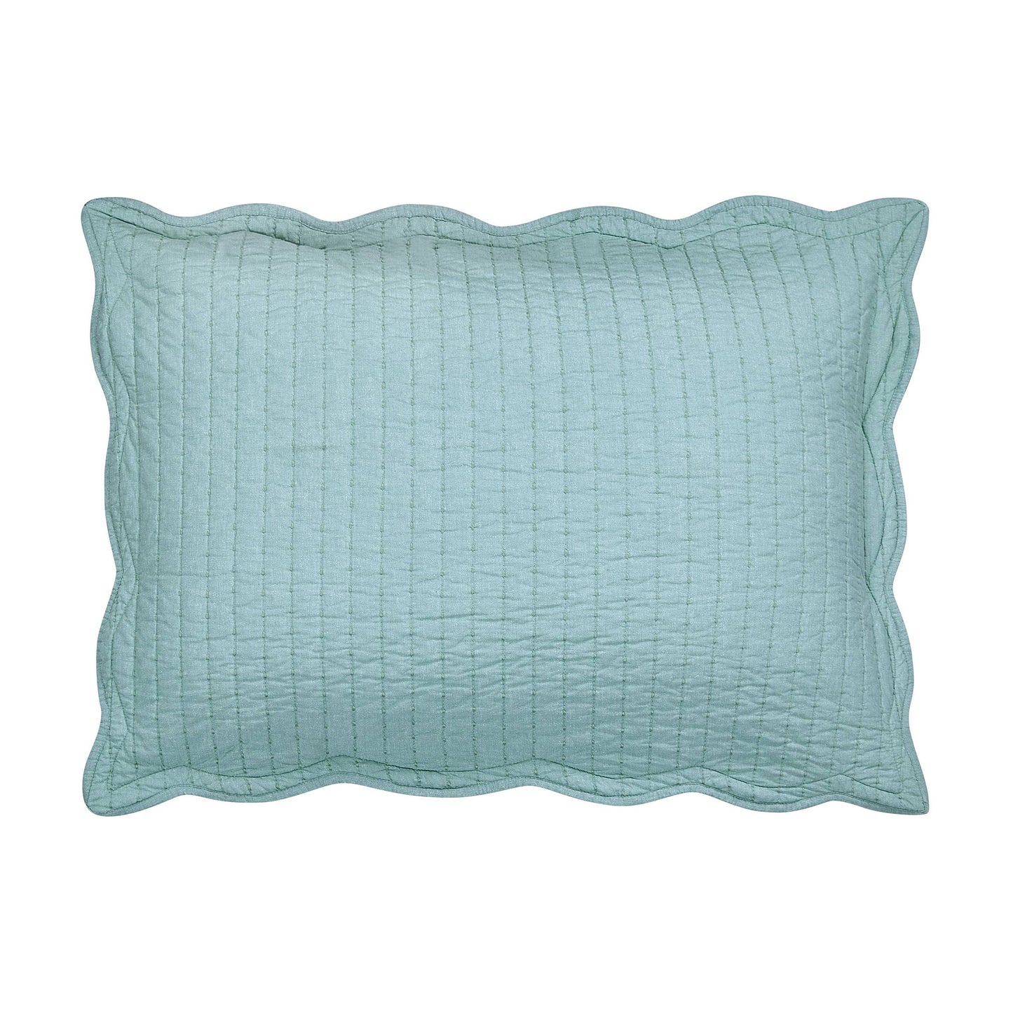 MYSTIC MOSS DAMASK QUILT SET- Spartina