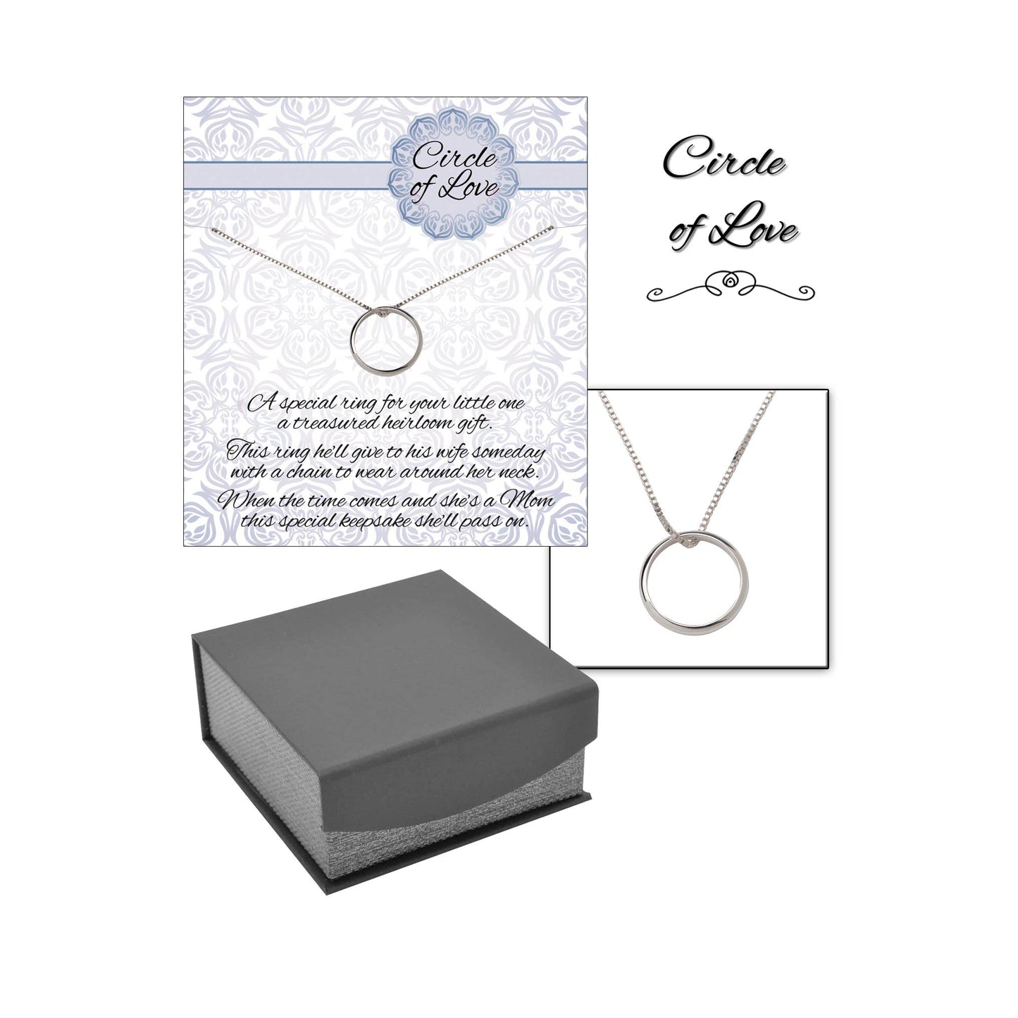 Circle of Love Keepsake Ring Gift for Baby Boys
