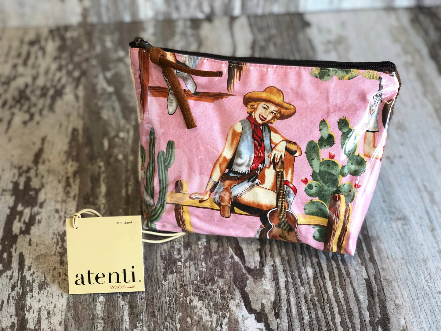 "Western" Pinup Cowgirl Accessory Pouch Set