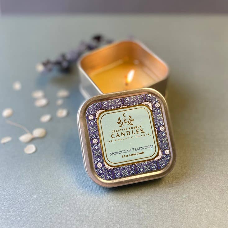 Moroccan Teakwood: 2-in-1 Soy Lotion Candle
