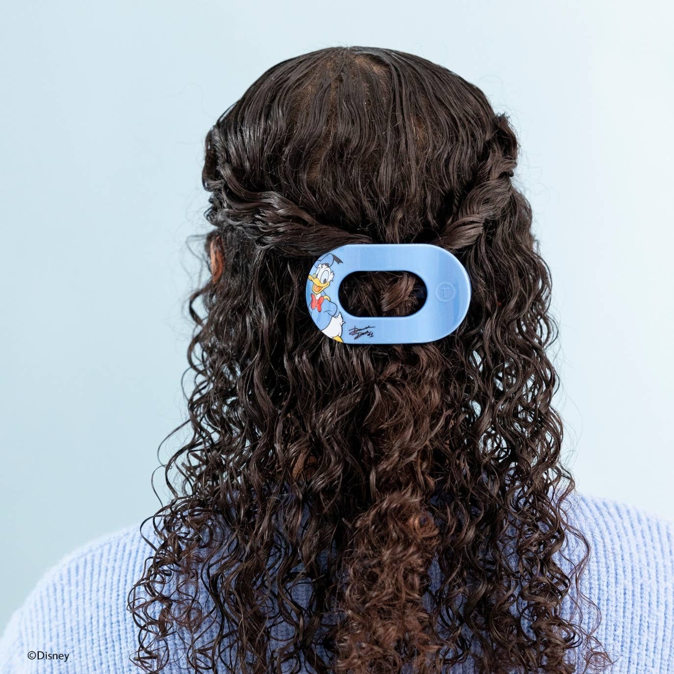 Flat Round Hair Clip | Small | Donald Duck