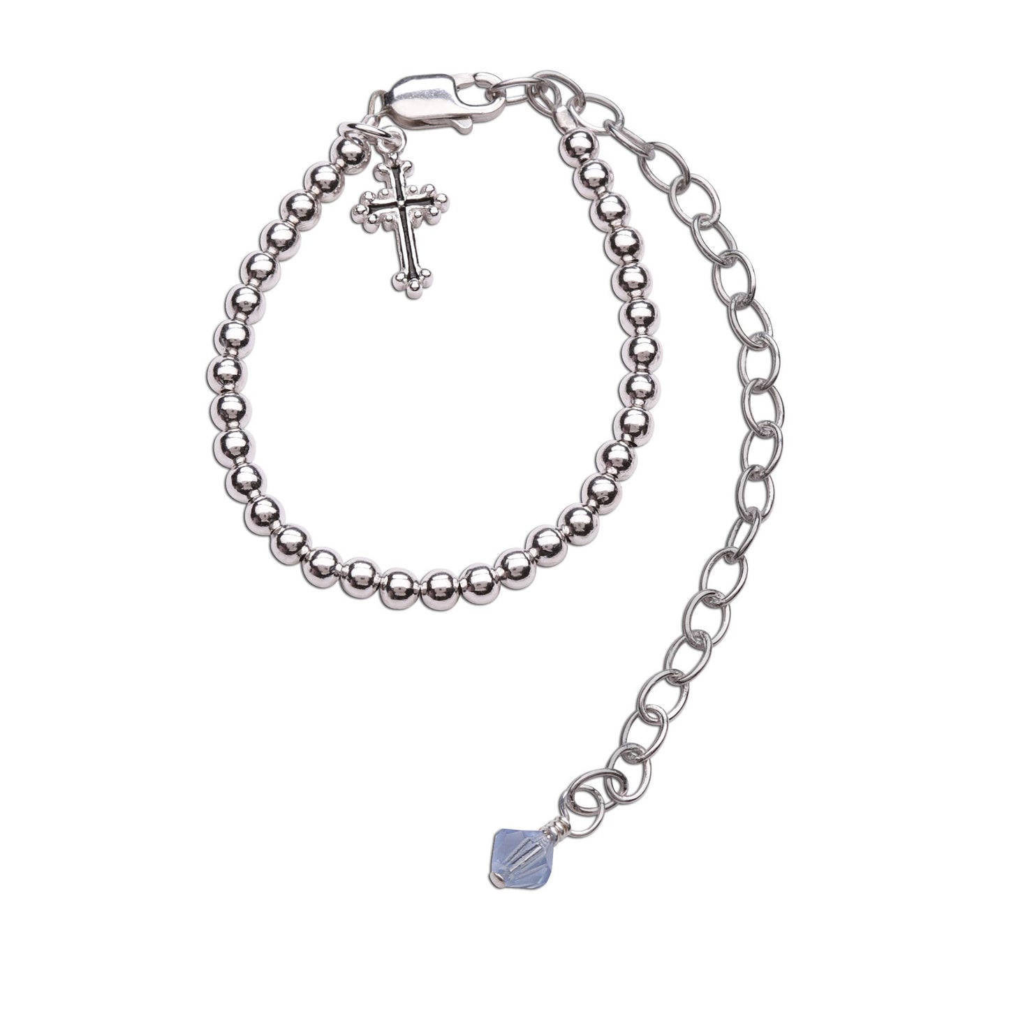 Boy's Blessing to Bride Sterling Silver Christening Bracelet