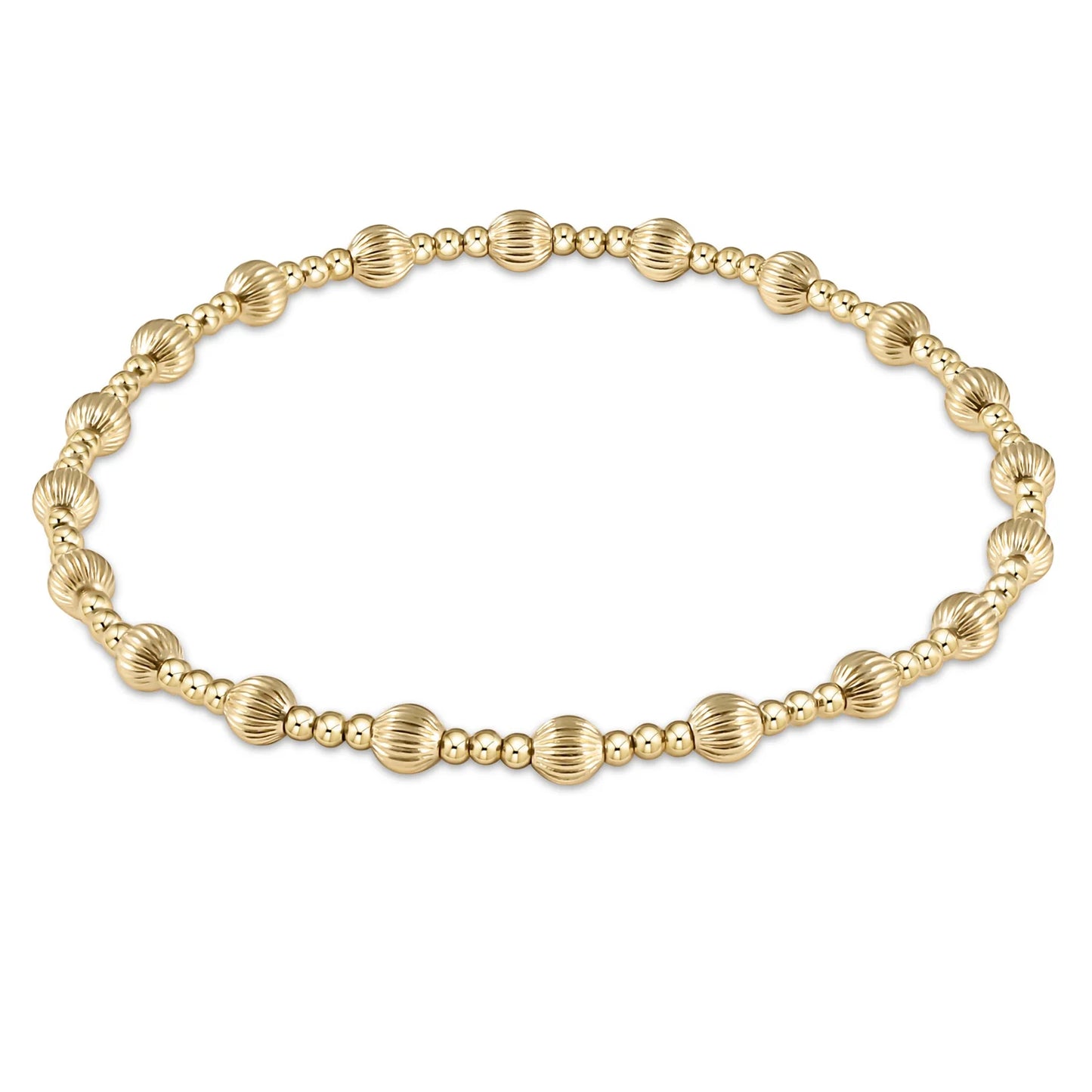 dignity sincerity pattern 5mm bead bracelet extends