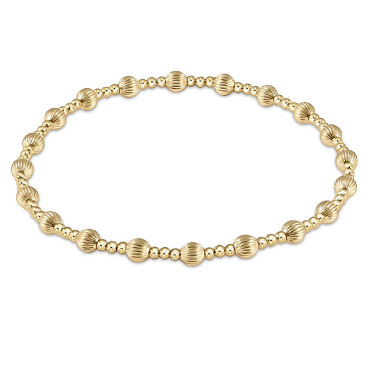 dignity sincerity pattern 5mm bead bracelet extends