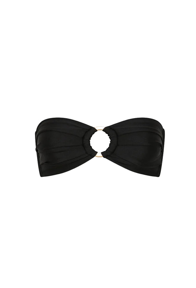 Strapless Bandeau Bikini Top - Twilight Black