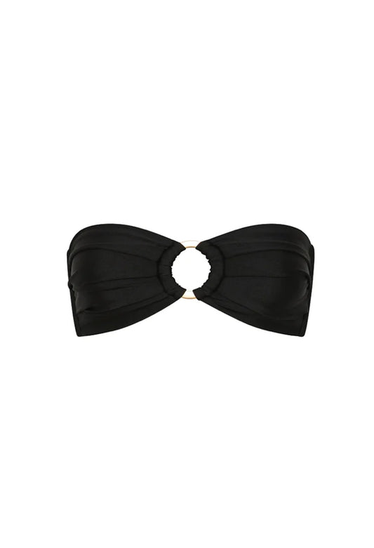 Strapless Bandeau Bikini Top - Twilight Black