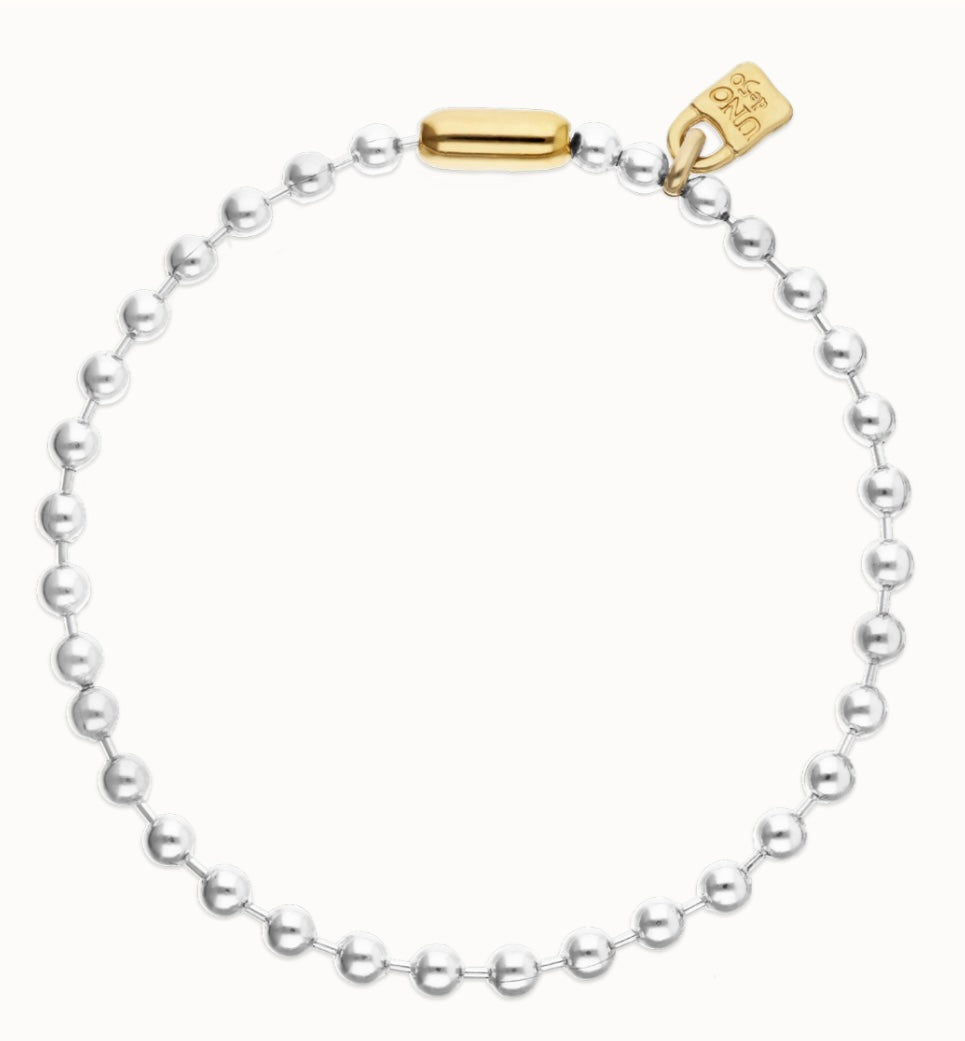 Palpito Bead necklace with padlock and clasp