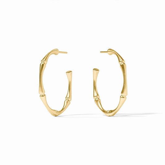 Bamboo Hoop Earrings