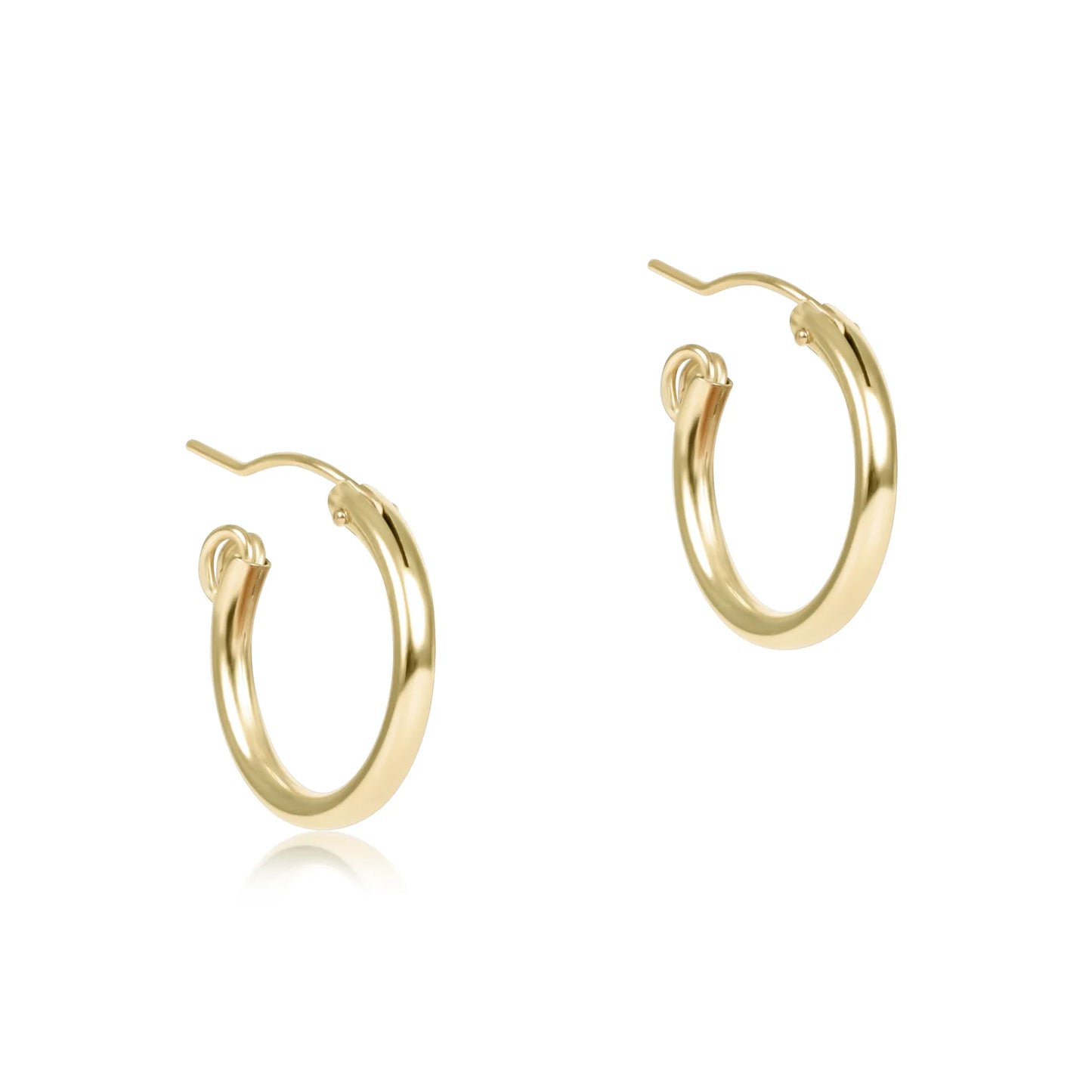 Round Gold 0.5" Hoop - Smooth