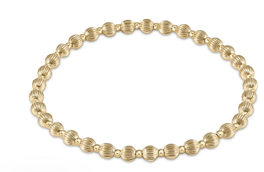 enewton 7.25" extends Dignity Grateful Pattern Bead Bracelet - 4mm