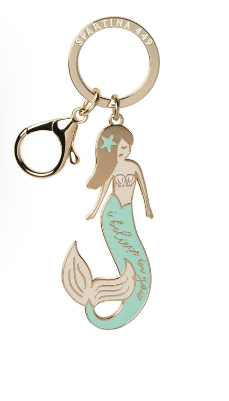 Enamel Keychain Mermaid Believe