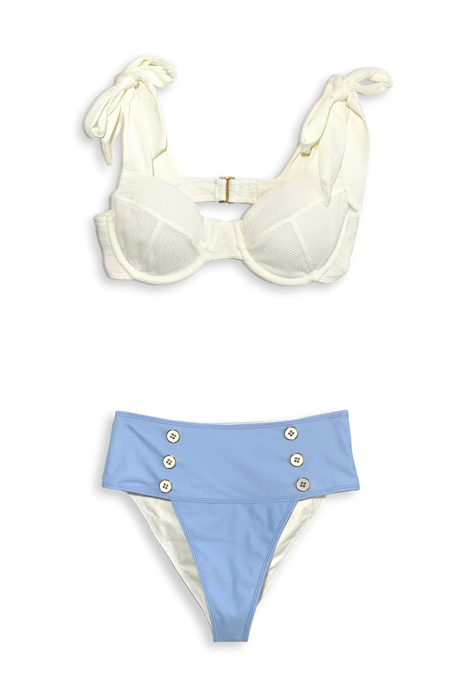 Women’s Sailor Underwire Tie Top/Coco Cream