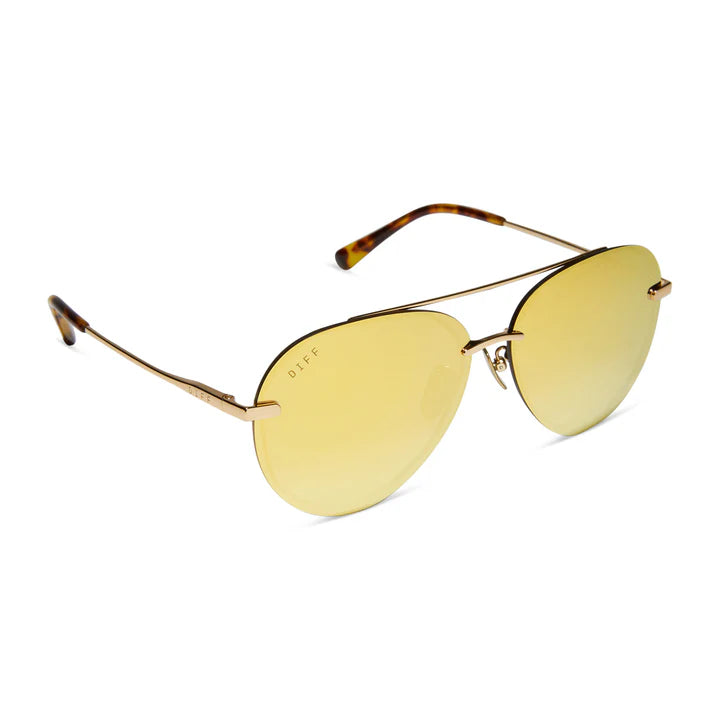 Lennox Gold  frame polarized Sunglasses