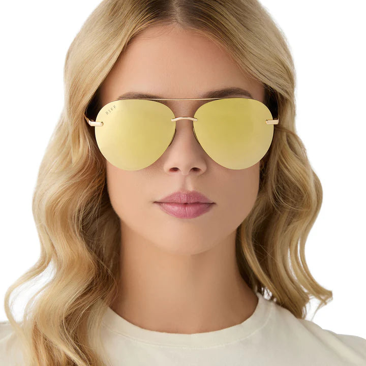 Lennox Gold  frame polarized Sunglasses