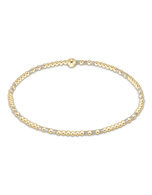 Hope Joy 2mm Bead Bracelet- Milkshake