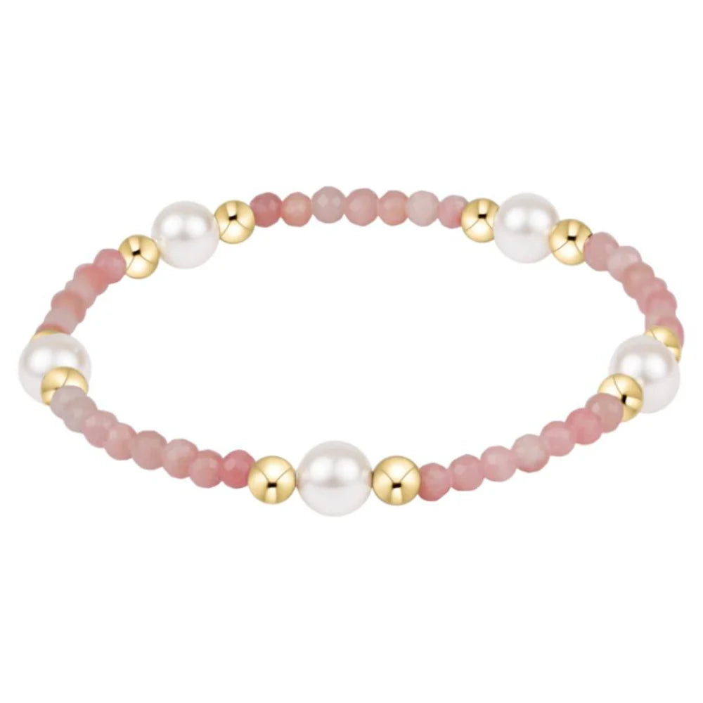 Purpose stone and Pearl Bracelet