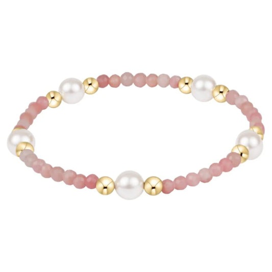Purpose stone and Pearl Bracelet
