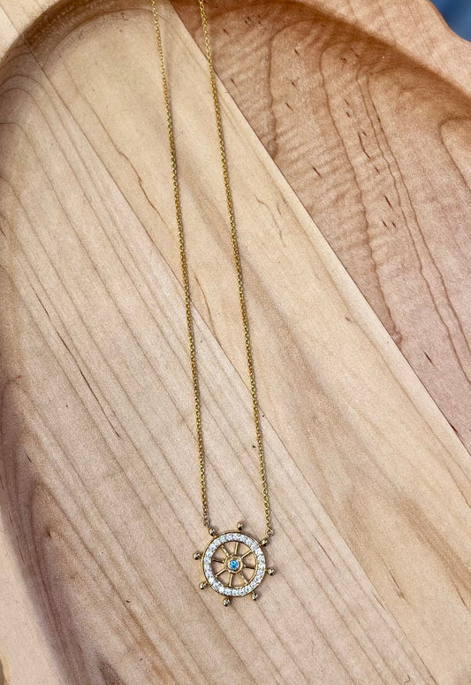 Ships Wheel Necklace