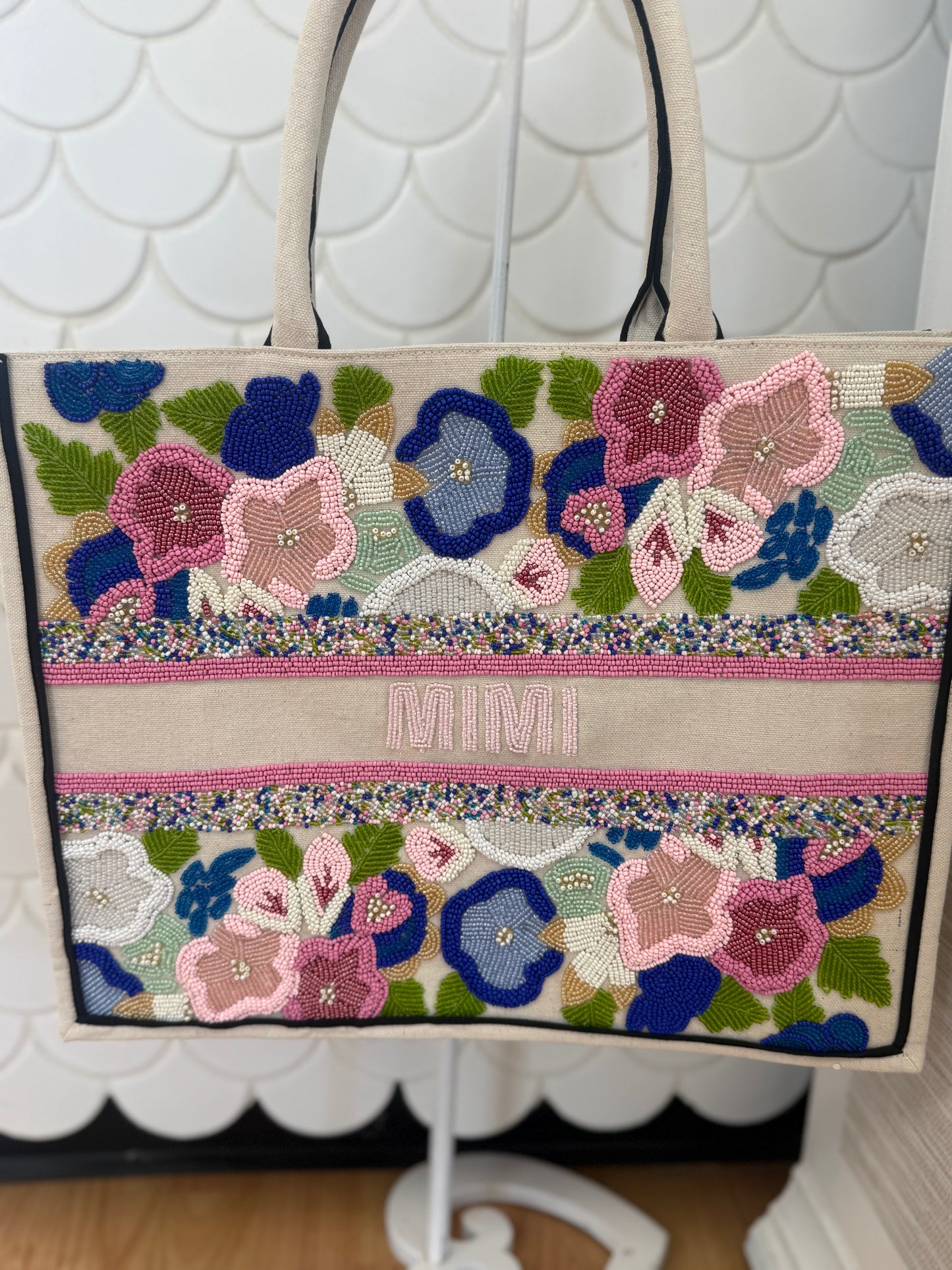 Mimi Colorful Floral Beaded Bag