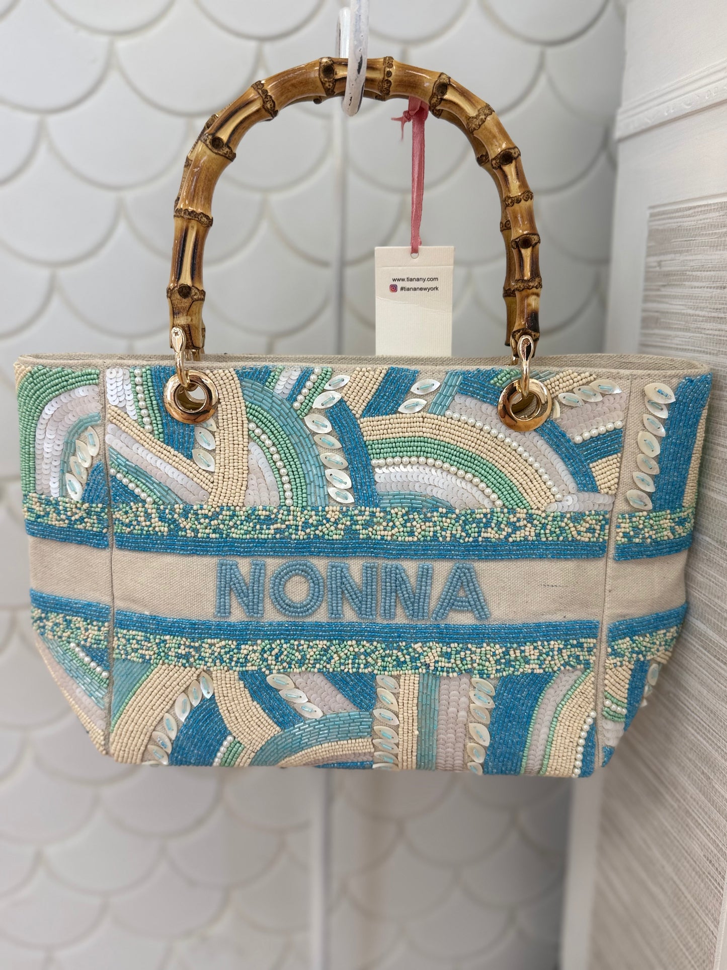 Nonna Small Beaded Bag
