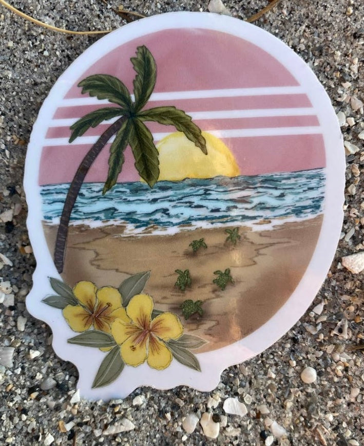 Sea turtle Hatchling Sticker