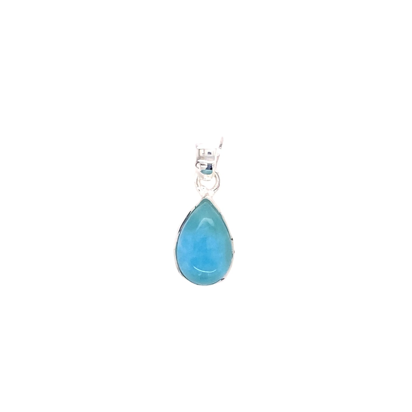 Sterling Silver Larimar Tear Drop Pendant SP812