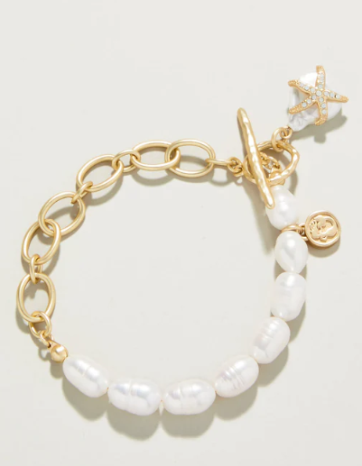 Starfish Groupie Toggle Bracelet Pearl