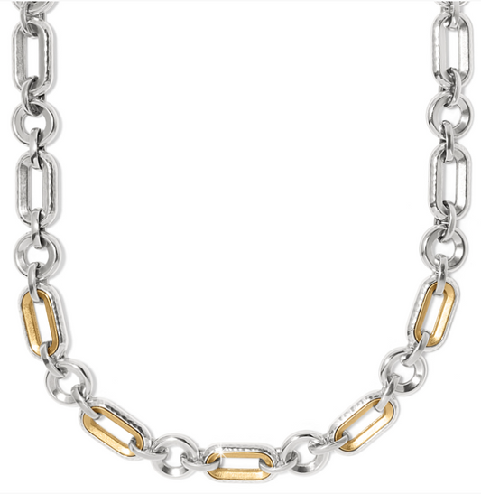 Medici Link Two Tone Necklace