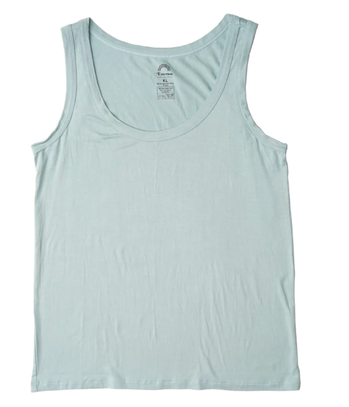 Blue Surf Viscose Bamboo Womens Tank Top