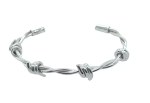 Jewelers Brass Barbed Wire Cuff (Yellow)