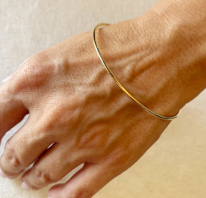 18k Gold Filled Bangle Bracelet